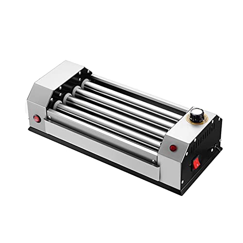 GCCSSBXF Hot Dog Roller Maschine 600W - Edelstahl Wurst Grill Mit Hitze Rollen Für Küche Frühstück von GCCSSBXF