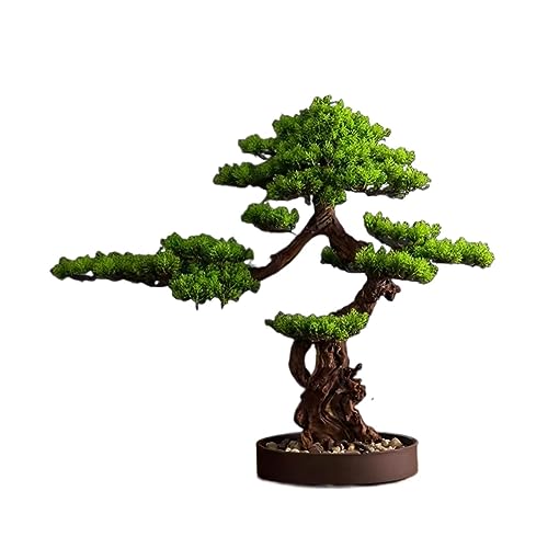 Künstlicher Bonsai-Baum – Kunstkiefer Büro & Wohnzimmer Dekoration – Simulierte Willkommenskiefer Zimmerpflanze – Veranda & grüne Landschaft Fake Tree – Lebensechte künstliche Zimmerpflanzen von GCCSSBXF
