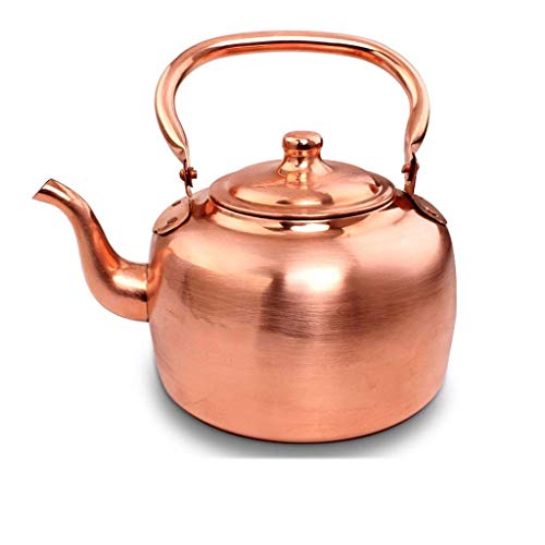 GCCSSBXF Wasserkocher aus reinem Kupfer – altmodischer Messing-Kupfertopf für Suppe – Heißtopf mit großer Kapazität, Verdickung – ideal zum Kochen und Brauen von GCCSSBXF