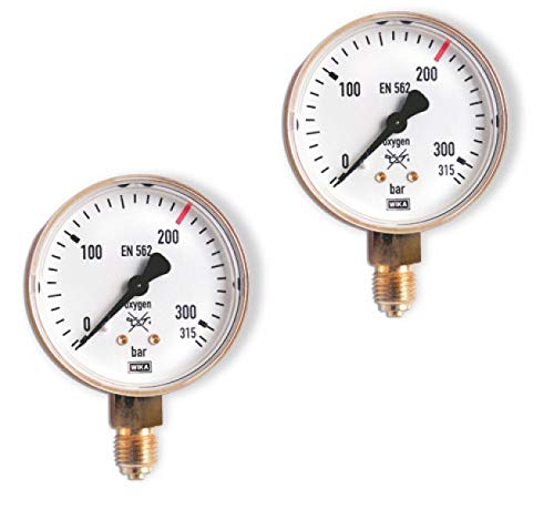 GCE Manometer Neutral Argon/CO2 Inhaltsdruck bis 300 bar 388411361401P Zubehör Manometer von GCE