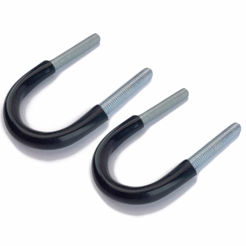 2 Stück M10 U-Bolzen, U-Klemme aus Kohlenstoffstahl mit Kunststoffhülse for die Rohr- und Schlauchmontage(M10*34 * 70) von GCHBTMQ Boutiques UK