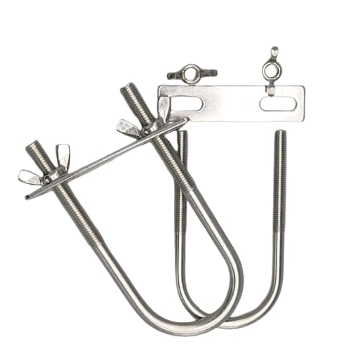M10 Erweiterte U-förmige Rohrschelle, 2er-Pack, mit Flügelmutter for Bootsanhänger-Rohrhalterung und -Montage(M10*60 * 150) von GCHBTMQ Boutiques UK