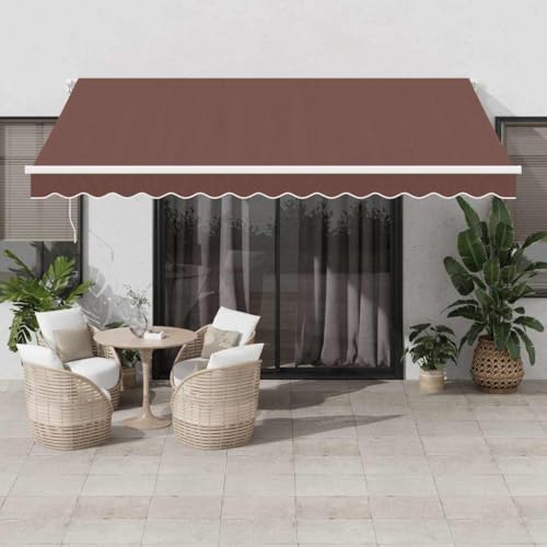 Automatisch einziehbare Markise Braun 400x300 cm Haus & Garten Rasen & Garten Outdoor Wohnzimmer Fenster & Tür Markisen Automatisch einziehbare Markise Braun 400x300 cm Haus & Garten Rasen & Garten Outdoor Wohnzimmer Fenster & Tür Markisen von GCHDHAPB