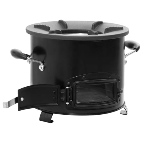 Camping Holzofen schwarz 36x26x22,5cm Metall Home & Garden Kamine Camping Holzofen schwarz 36x26x22,5cm Metall Home & Garden Kamine von GCHDHAPB