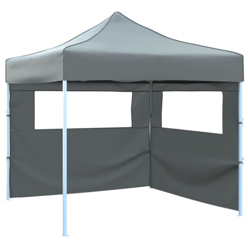 Faltbares Partyzelt Pop-Up mit 2 Seitenwänden 3x3m Anthrazit Faltbares Partyzelt Pop-Up mit 2 Seitenwänden 3x3m Anthrazit von GCHDHAPB