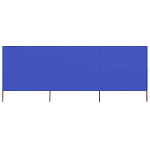 GCHDHAPB 3 Paneele Windschutz Stoff 400x160cm azurblau von GCHDHAPB