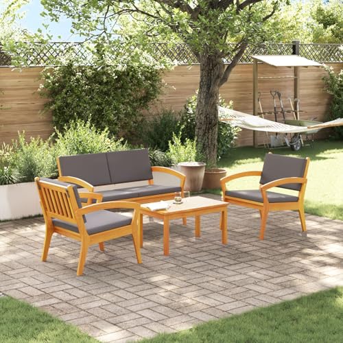 GCHDHAPB 4-teiliges Bistro-Set mit Kissen - Massivholz Akazie GCHDHAPB 4-teiliges Bistro-Set mit Kissen - Massivholz Akazie von GCHDHAPB