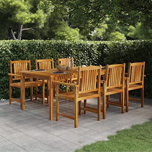 GCHDHAPB 7-teiliges Garten-Esszimmer-Set Massivholz Akazie Outdoor Sets GCHDHAPB 7-teiliges Garten-Esszimmer-Set Massivholz Akazie Outdoor Sets von GCHDHAPB