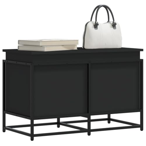 GCHDHAPB Aufbewahrungsbox mit Deckel schwarz 80x40x51,5 cm Holzwerkstoff GCHDHAPB Aufbewahrungsbox mit Deckel schwarz 80x40x51,5 cm Holzwerkstoff von GCHDHAPB