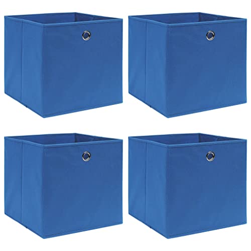 GCHDHAPB Aufbewahrungsboxen, 4 Stück, blau, 32 x 32 x 32 cm, Stoff GCHDHAPB Aufbewahrungsboxen, 4 Stück, blau, 32 x 32 x 32 cm, Stoff von GCHDHAPB