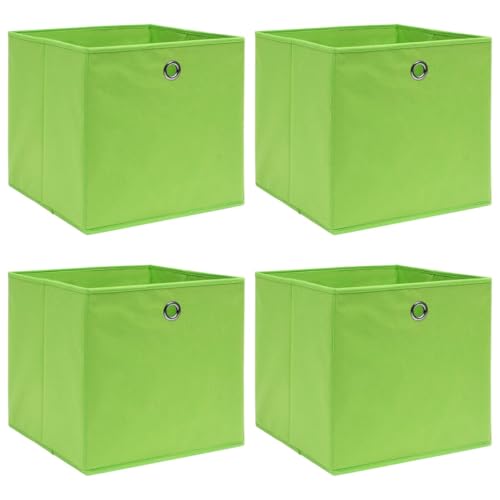 GCHDHAPB Aufbewahrungsboxen, 4 Stück, grün, 32 x 32 x 32 cm, Stoff GCHDHAPB Aufbewahrungsboxen, 4 Stück, grün, 32 x 32 x 32 cm, Stoff von GCHDHAPB