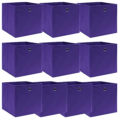 GCHDHAPB Aufbewahrungsboxen, Stoff, Violett, 32 x 32 x 32 cm, 10 Stück GCHDHAPB Aufbewahrungsboxen, Stoff, Violett, 32 x 32 x 32 cm, 10 Stück von GCHDHAPB