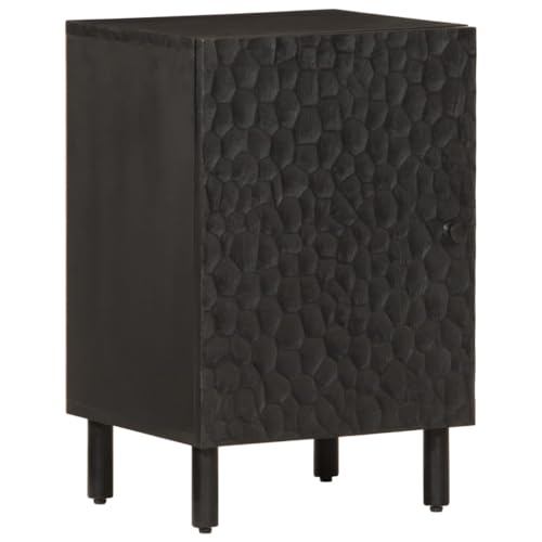 GCHDHAPB Badschrank schwarz 38x33x58cm Massivholz MangoSchränke & Aufbewahrung Waschtischunterschrank Badezimmer Waschtischunterschrank von GCHDHAPB