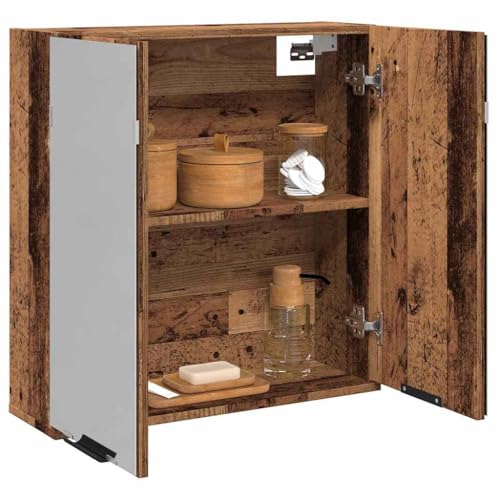 GCHDHAPB Badspiegelschrank aus Altholz, 64 x 20 x 66,5 cm, Tech-Holz GCHDHAPB Badspiegelschrank aus Altholz, 64 x 20 x 66,5 cm, Tech-Holz von GCHDHAPB