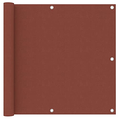 GCHDHAPB Balkonblende Terracotta 90x500cm Oxford Stoff von GCHDHAPB