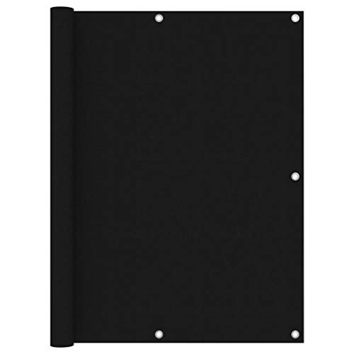 GCHDHAPB Balkonblende schwarz 120x300cm Oxford Stoff von GCHDHAPB