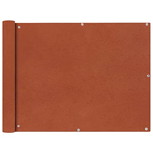 GCHDHAPB Balkonsichtschutz Oxford Stoff 90x400cm terrakotta von GCHDHAPB