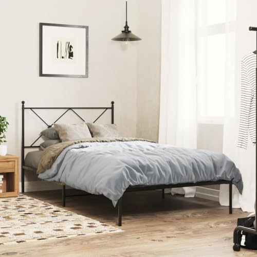 GCHDHAPB Betten & Zubehör, Betten & Bettrahmen, Metallbettrahmen ohne Matratze mit Kopfteil, schwarz, 100 x 190 cm GCHDHAPB Betten & Zubehör, Betten & Bettrahmen, Metallbettrahmen ohne Matratze mit Kopfteil, schwarz, 100 x 190 cm von GCHDHAPB