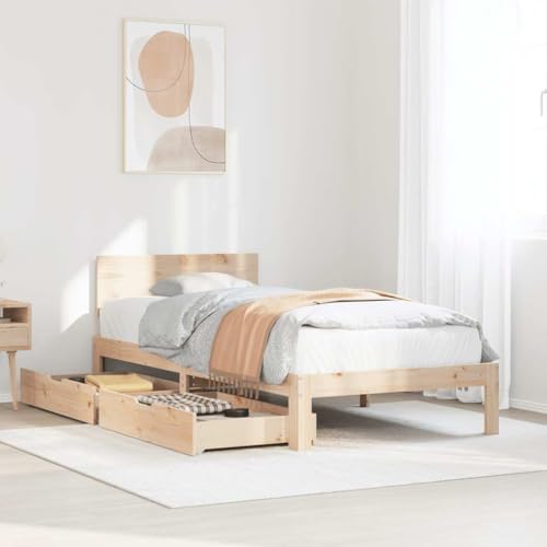 GCHDHAPB Betten & Zubehör, Betten & Bettrahmen Bettgestell mit Schubladen ohne Matratze 75x190 cm kleines Einzelbett GCHDHAPB Betten & Zubehör, Betten & Bettrahmen Bettgestell mit Schubladen ohne Matratze 75x190 cm kleines Einzelbett von GCHDHAPB