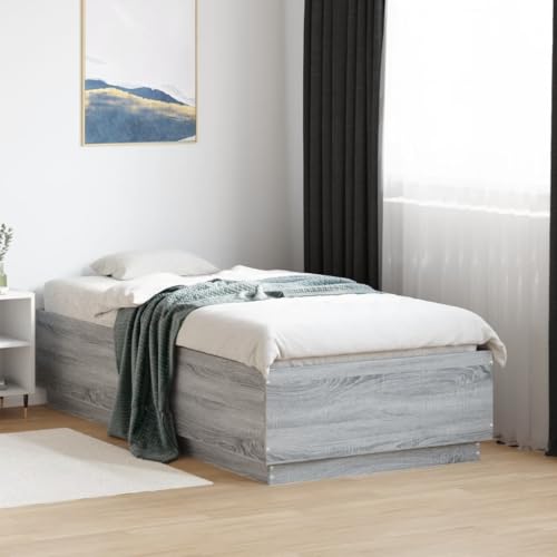 GCHDHAPB Betten & Zubehör, Betten & Bettrahmen Bettgestell ohne Matratze Grau Sonoma 75x190 cm kleines Einzelbett GCHDHAPB Betten & Zubehör, Betten & Bettrahmen Bettgestell ohne Matratze Grau Sonoma 75x190 cm kleines Einzelbett von GCHDHAPB