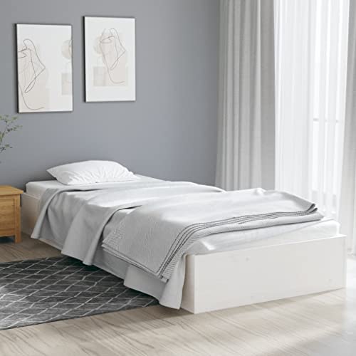 GCHDHAPB Betten & Zubehör, Betten & Bettrahmen Bettgestell ohne Matratze Weiß Massivholz 75x190 cm kleines Einzelbett GCHDHAPB Betten & Zubehör, Betten & Bettrahmen Bettgestell ohne Matratze Weiß Massivholz 75x190 cm kleines Einzelbett von GCHDHAPB