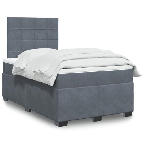 GCHDHAPB Betten & Zubehör, Betten & Bettrahmen - Boxspringbett mit Matratze Dunkelgrau 120x200 cm Samt GCHDHAPB Betten & Zubehör, Betten & Bettrahmen - Boxspringbett mit Matratze Dunkelgrau 120x200 cm Samt von GCHDHAPB