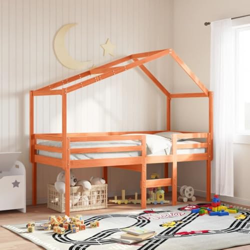 GCHDHAPB Betten & Zubehör, Betten & Bettrahmen - Hochbett ohne Matratze wachsbraun 90x190 cm Einzelbett Massivholz Kiefer GCHDHAPB Betten & Zubehör, Betten & Bettrahmen - Hochbett ohne Matratze wachsbraun 90x190 cm Einzelbett Massivholz Kiefer von GCHDHAPB