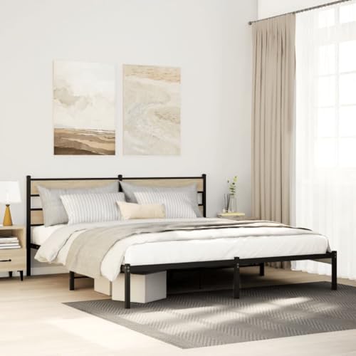 GCHDHAPB Betten & Zubehör, Betten & Bettrahmen - Metallbettrahmen ohne Matratze Sonoma Eiche 200x200 cm GCHDHAPB Betten & Zubehör, Betten & Bettrahmen - Metallbettrahmen ohne Matratze Sonoma Eiche 200x200 cm von GCHDHAPB