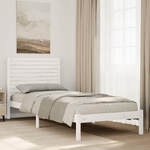 GCHDHAPB Betten & Zubehör, Betten & Bettrahmen - extra langes Bettgestell ohne Matratze weiß 90x220 cm Massivholz GCHDHAPB Betten & Zubehör, Betten & Bettrahmen - extra langes Bettgestell ohne Matratze weiß 90x220 cm Massivholz von GCHDHAPB
