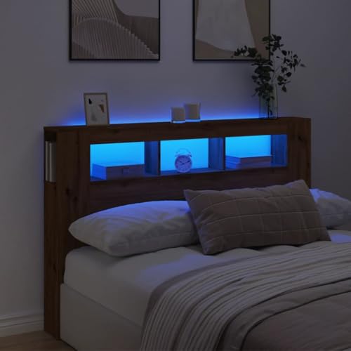 GCHDHAPB Betten & Zubehör, Kopfteile & Fußteile, LED-Kopfteil, Artisan Eiche, 160 x 18,5 x 103,5 cm, Holzwerkstoff GCHDHAPB Betten & Zubehör, Kopfteile & Fußteile, LED-Kopfteil, Artisan Eiche, 160 x 18,5 x 103,5 cm, Holzwerkstoff von GCHDHAPB