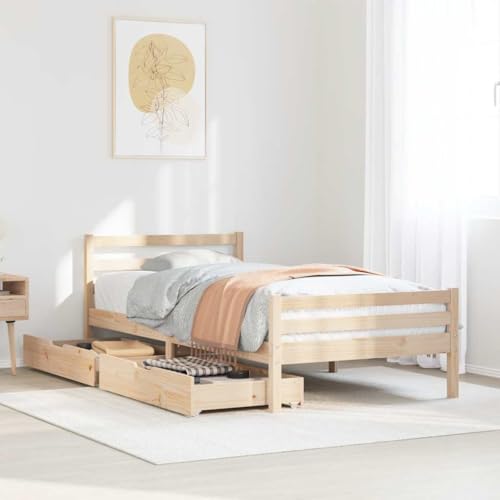 GCHDHAPB Bettgestell ohne Matratze 90x200 cm Massivholz Kiefer Betten & Zubehör Betten & Bettrahmen GCHDHAPB Bettgestell ohne Matratze 90x200 cm Massivholz Kiefer Betten & Zubehör Betten & Bettrahmen von GCHDHAPB