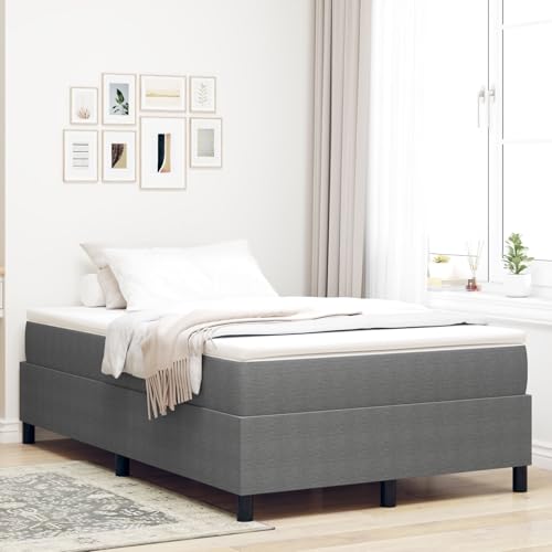 GCHDHAPB Boxspringbett Hellgrau 120x200 cm Cordstoff von GCHDHAPB