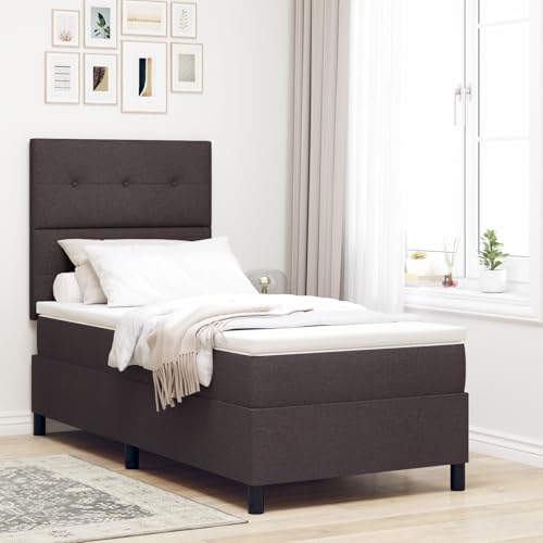 GCHDHAPB Boxspringbett mit Matratze Dunkelbraun 100x200cm Stoff GCHDHAPB Boxspringbett mit Matratze Dunkelbraun 100x200cm Stoff von GCHDHAPB