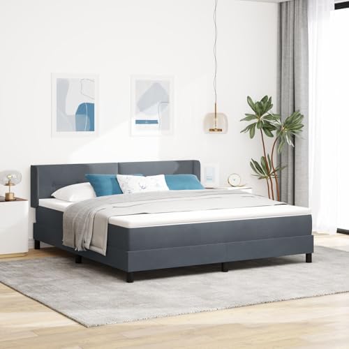 GCHDHAPB Boxspringbett mit Matratze Dunkelgrau 180x200 cm Samt GCHDHAPB Boxspringbett mit Matratze Dunkelgrau 180x200 cm Samt von GCHDHAPB