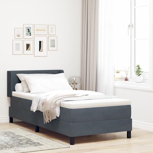 GCHDHAPB Boxspringbett mit Matratze Dunkelgrau 90x200 cm Samt GCHDHAPB Boxspringbett mit Matratze Dunkelgrau 90x200 cm Samt von GCHDHAPB