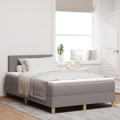 GCHDHAPB Boxspringbett mit Matratze Taupe 120x200 cm Stoff von GCHDHAPB