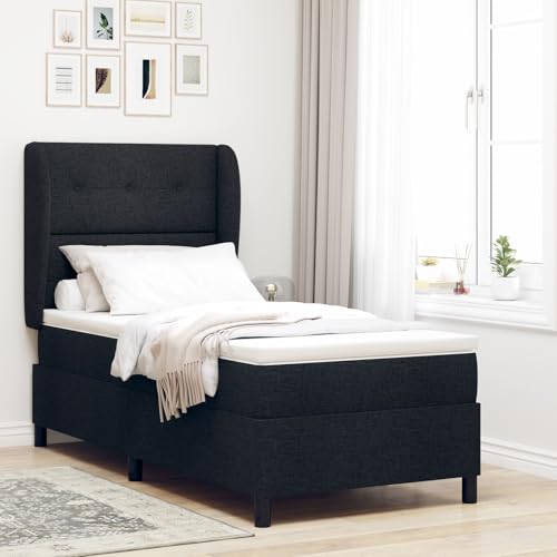 GCHDHAPB Boxspringbett mit Matratze schwarz 100x200cm Stoff GCHDHAPB Boxspringbett mit Matratze schwarz 100x200cm Stoff von GCHDHAPB