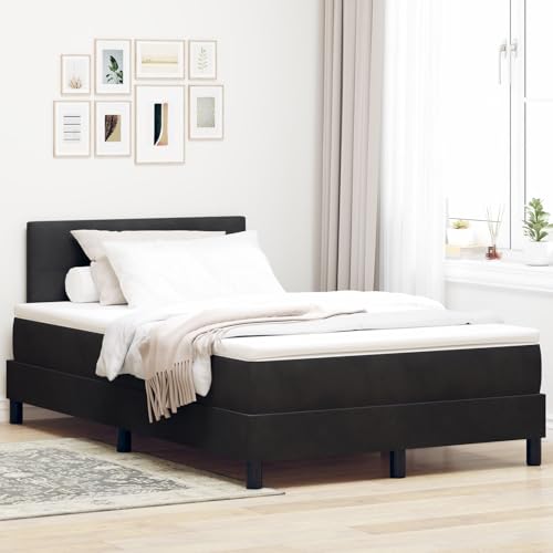 GCHDHAPB Boxspringbett mit Matratze schwarz 120x200 cm Samt GCHDHAPB Boxspringbett mit Matratze schwarz 120x200 cm Samt von GCHDHAPB