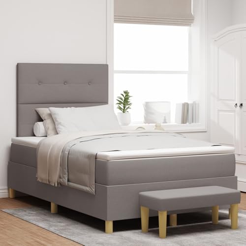 GCHDHAPB Boxspringbett mit Matratze & Bank taupe 120x200 cm Stoff GCHDHAPB Boxspringbett mit Matratze & Bank taupe 120x200 cm Stoff von GCHDHAPB