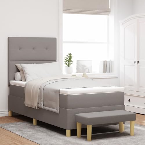 GCHDHAPB Boxspringbett mit Matratze & Bank taupe 80x200 cm Stoff GCHDHAPB Boxspringbett mit Matratze & Bank taupe 80x200 cm Stoff von GCHDHAPB