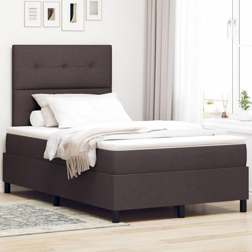 GCHDHAPB Boxspringbett mit Matratze & LED Dunkelbraun 120x200cm Stoff GCHDHAPB Boxspringbett mit Matratze & LED Dunkelbraun 120x200cm Stoff von GCHDHAPB