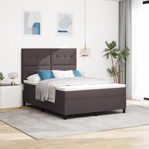 GCHDHAPB Boxspringbett mit Matratze & LED Dunkelbraun 140x190cm Stoff GCHDHAPB Boxspringbett mit Matratze & LED Dunkelbraun 140x190cm Stoff von GCHDHAPB