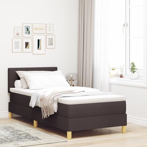 GCHDHAPB Boxspringbett mit Matratze & LED Dunkelbraun 90x190 cm Stoff GCHDHAPB Boxspringbett mit Matratze & LED Dunkelbraun 90x190 cm Stoff von GCHDHAPB