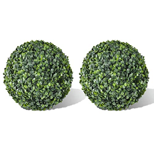 GCHDHAPB Buchsbaumkugel Künstliche Blattformschnittkugel 35 cm 2 Stück Haus & Garten Dekor Künstliche Flora von GCHDHAPB
