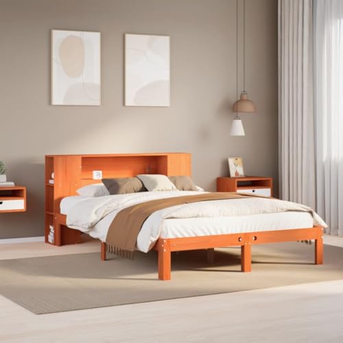 GCHDHAPB Bücherregal Bett ohne Matratze Wachs braun 135x190 cm Doouble-Massivholz Kiefer GCHDHAPB Bücherregal Bett ohne Matratze Wachs braun 135x190 cm Doouble-Massivholz Kiefer von GCHDHAPB