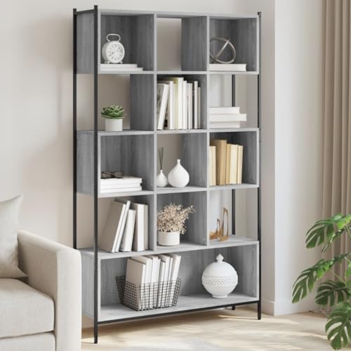 GCHDHAPB Bücherregal & Standregale, Bücherregal, Grau Sonoma 102 x 28 x 172 cm, Holzwerkstoff GCHDHAPB Bücherregal & Standregale, Bücherregal, Grau Sonoma 102 x 28 x 172 cm, Holzwerkstoff von GCHDHAPB
