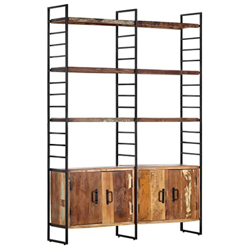 GCHDHAPB Bücherregal & Standregale, Bücherregal mit 4 Ebenen, 124 x 30 x 180 cm, massives Altholz GCHDHAPB Bücherregal & Standregale, Bücherregal mit 4 Ebenen, 124 x 30 x 180 cm, massives Altholz von GCHDHAPB