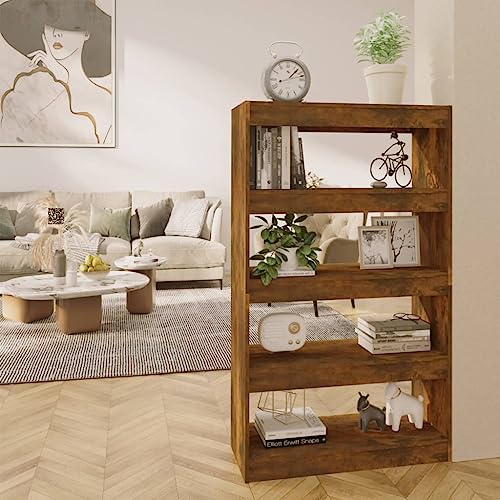 GCHDHAPB Bücherregal & Standregale, Bücherschrank/Raumteiler, Räuchereiche, 80 x 30 x 135 cm, Holzwerkstoff GCHDHAPB Bücherregal & Standregale, Bücherschrank/Raumteiler, Räuchereiche, 80 x 30 x 135 cm, Holzwerkstoff von GCHDHAPB