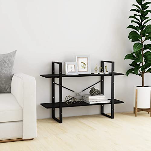 GCHDHAPB Bücherregal & Standregale, Bücherschrank mit 2 Ebenen, Schwarz, 100 x 30 x 70 cm, Kiefernholz massiv GCHDHAPB Bücherregal & Standregale, Bücherschrank mit 2 Ebenen, Schwarz, 100 x 30 x 70 cm, Kiefernholz massiv von GCHDHAPB