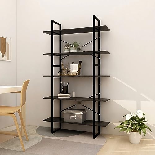 GCHDHAPB Bücherregal & Standregale, Bücherschrank mit 5 Ebenen, Schwarz, 100 x 30 x 175 cm, Kiefernholz GCHDHAPB Bücherregal & Standregale, Bücherschrank mit 5 Ebenen, Schwarz, 100 x 30 x 175 cm, Kiefernholz von GCHDHAPB